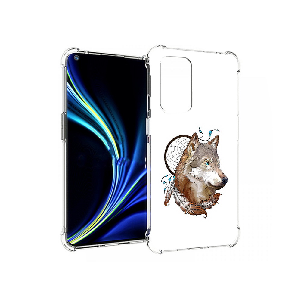 

Чехол MyPads Tocco для OnePlus 9 волк и ловец снов (PT159409.128.269), Прозрачный, Tocco