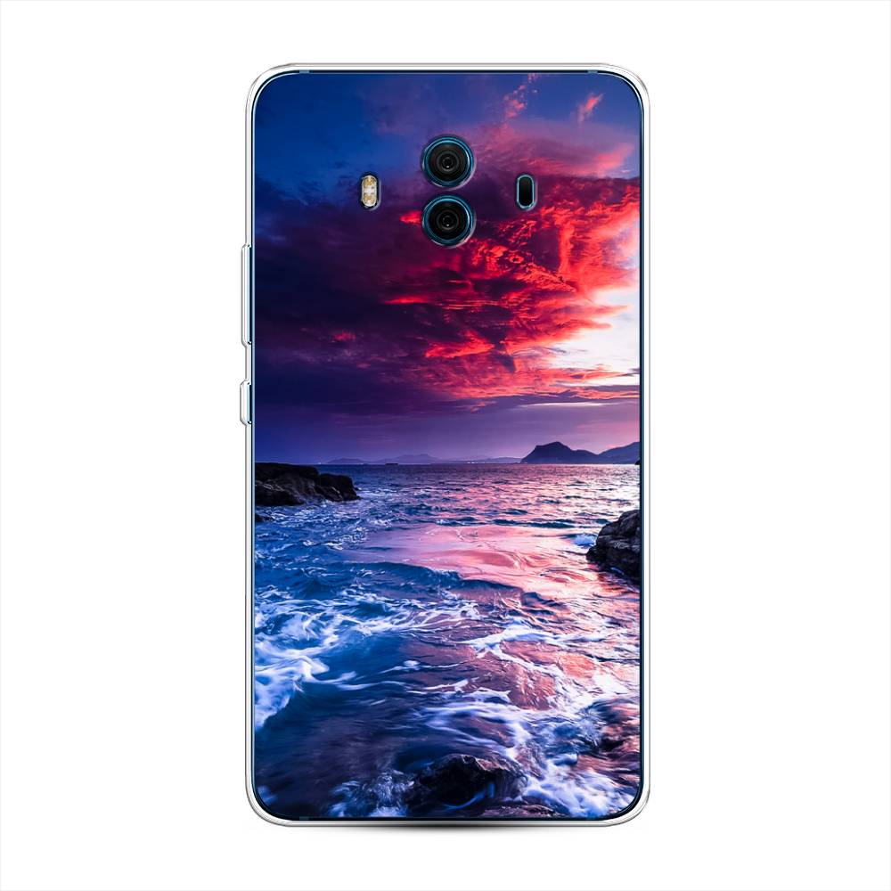 

Чехол Awog на Huawei Mate 10 "Волны 1", Разноцветный, 63350-4