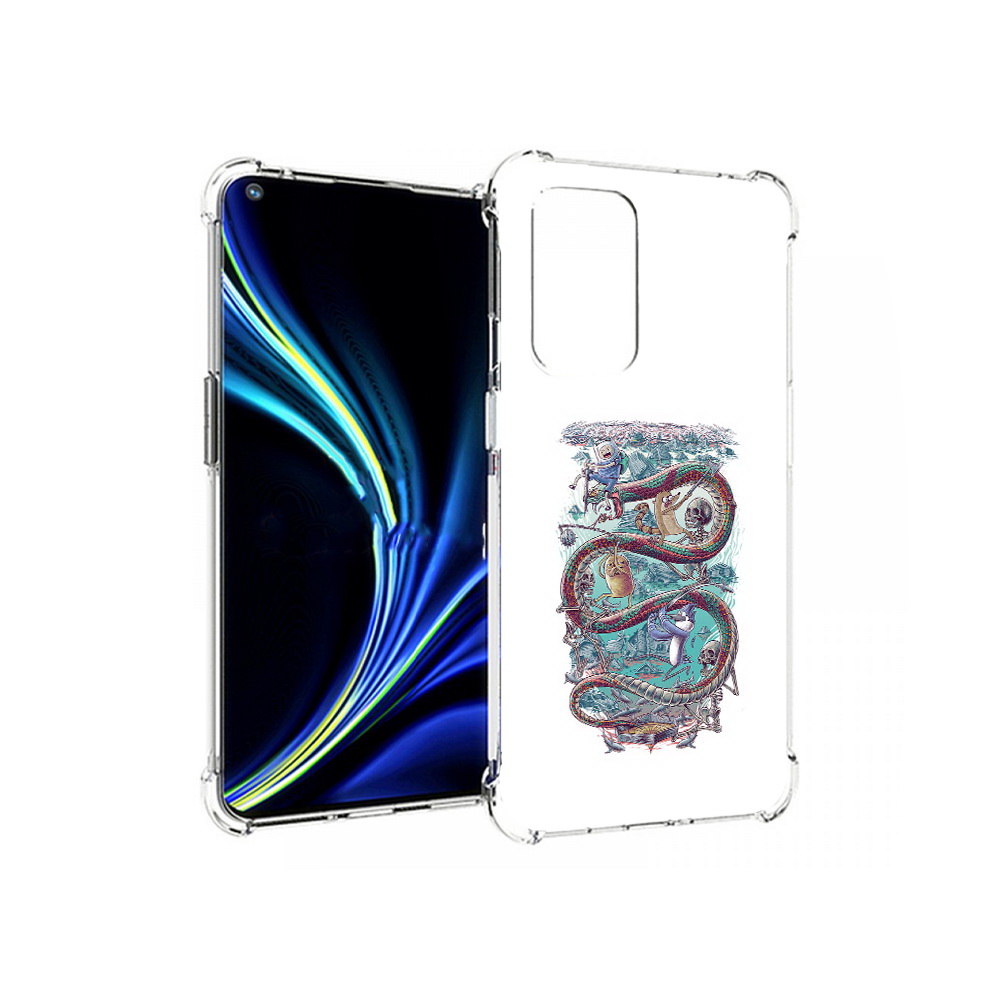 

Чехол MyPads Tocco для OnePlus 9 время приключений страшилка (PT159409.128.280), Прозрачный, Tocco