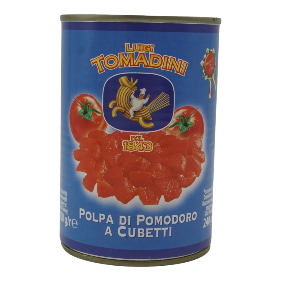 

Томаты Luigi Tomadini Polpa Di Pomodoro A Cubetti нарезанные в собственном соку 400 г