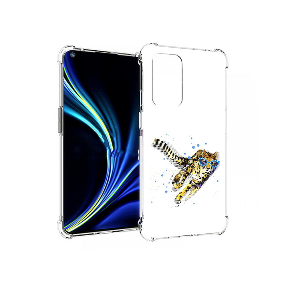 

Чехол MyPads Tocco для OnePlus 9 гепард в очках (PT159409.128.287), Прозрачный, Tocco