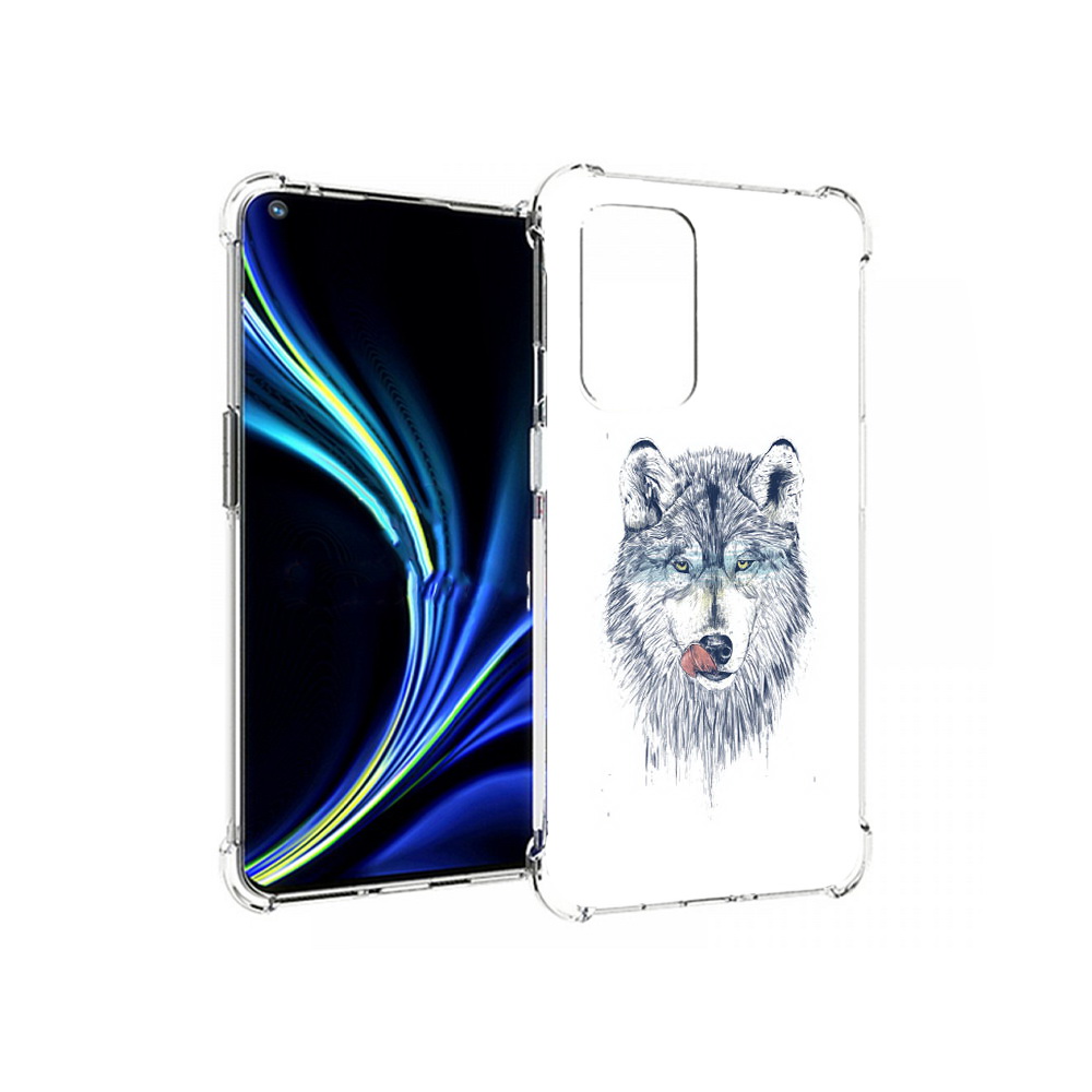 

Чехол MyPads Tocco для OnePlus 9 голодгый волк (PT159409.128.292), Прозрачный, Tocco