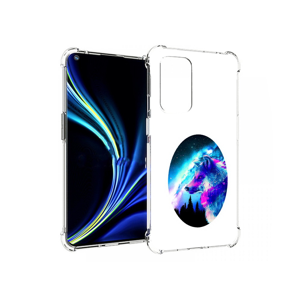 

Чехол MyPads Tocco для OnePlus 9 голубой волк (PT159409.128.293), Прозрачный, Tocco