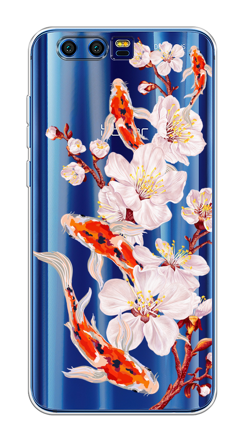 

Чехол на Honor 9 "Карпы и сакура", Оранжевый;розовый;бежевый;прозрачный, 62450-1