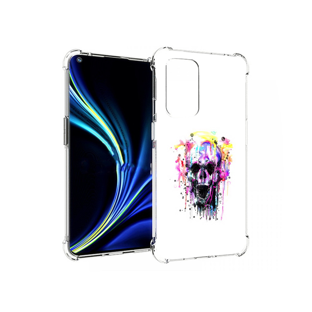 

Чехол MyPads Tocco для OnePlus 9 граффити череп (PT159409.128.298), Прозрачный, Tocco