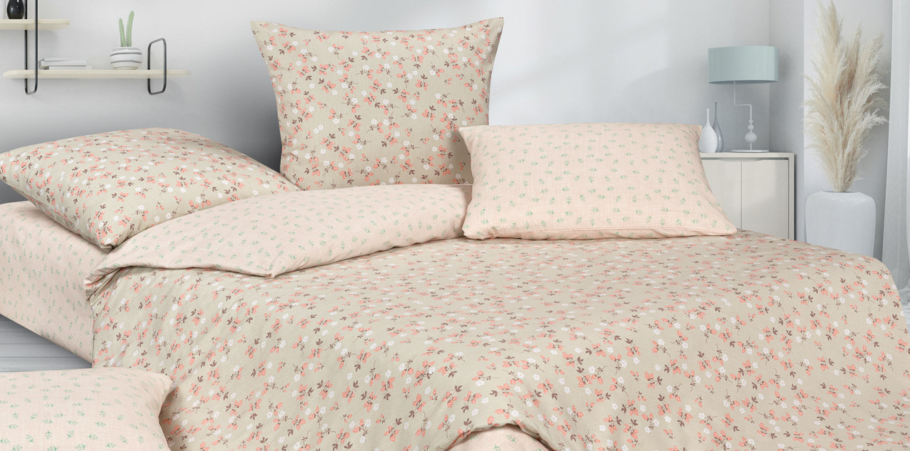фото Комплект постельного белья ecotex гармоника евро цветущий миндаль