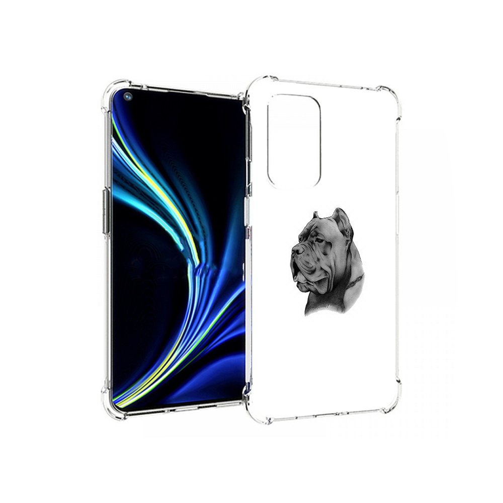 

Чехол MyPads Tocco для OnePlus 9 грозный бульдог (PT159409.128.300), Прозрачный, Tocco