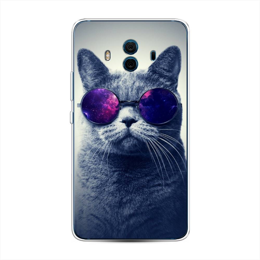 

Чехол Awog на Huawei Mate 10 "Космический кот", Разноцветный, 63350-1