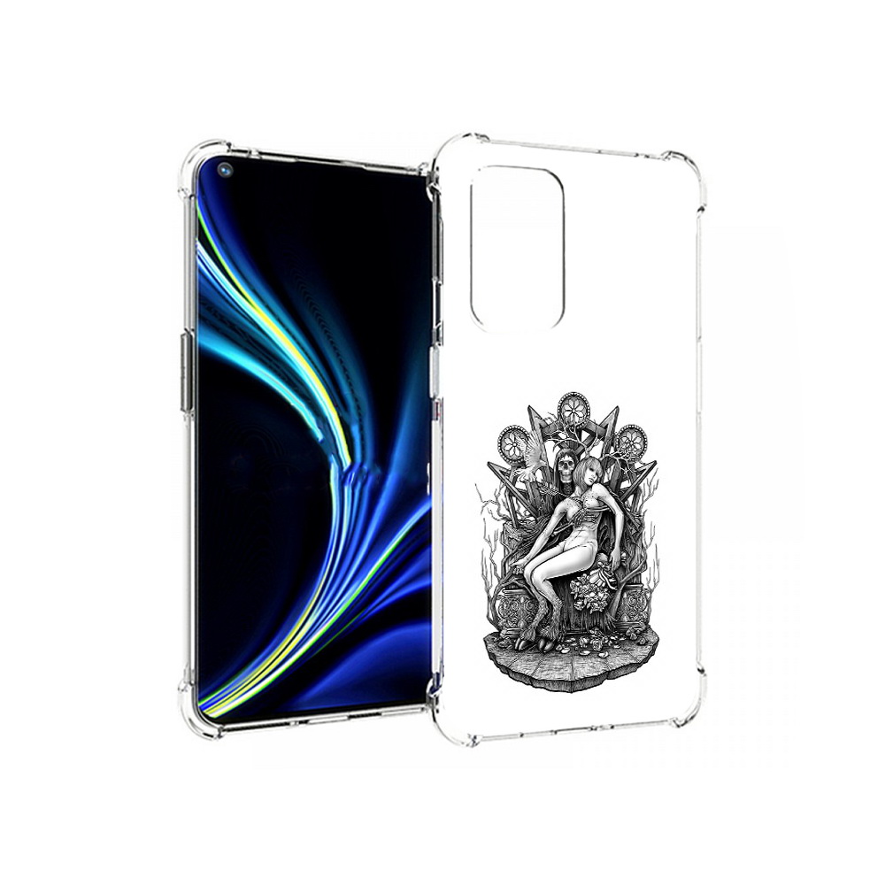 

Чехол MyPads Tocco для OnePlus 9 девушка на троне (PT159409.128.309), Прозрачный, Tocco