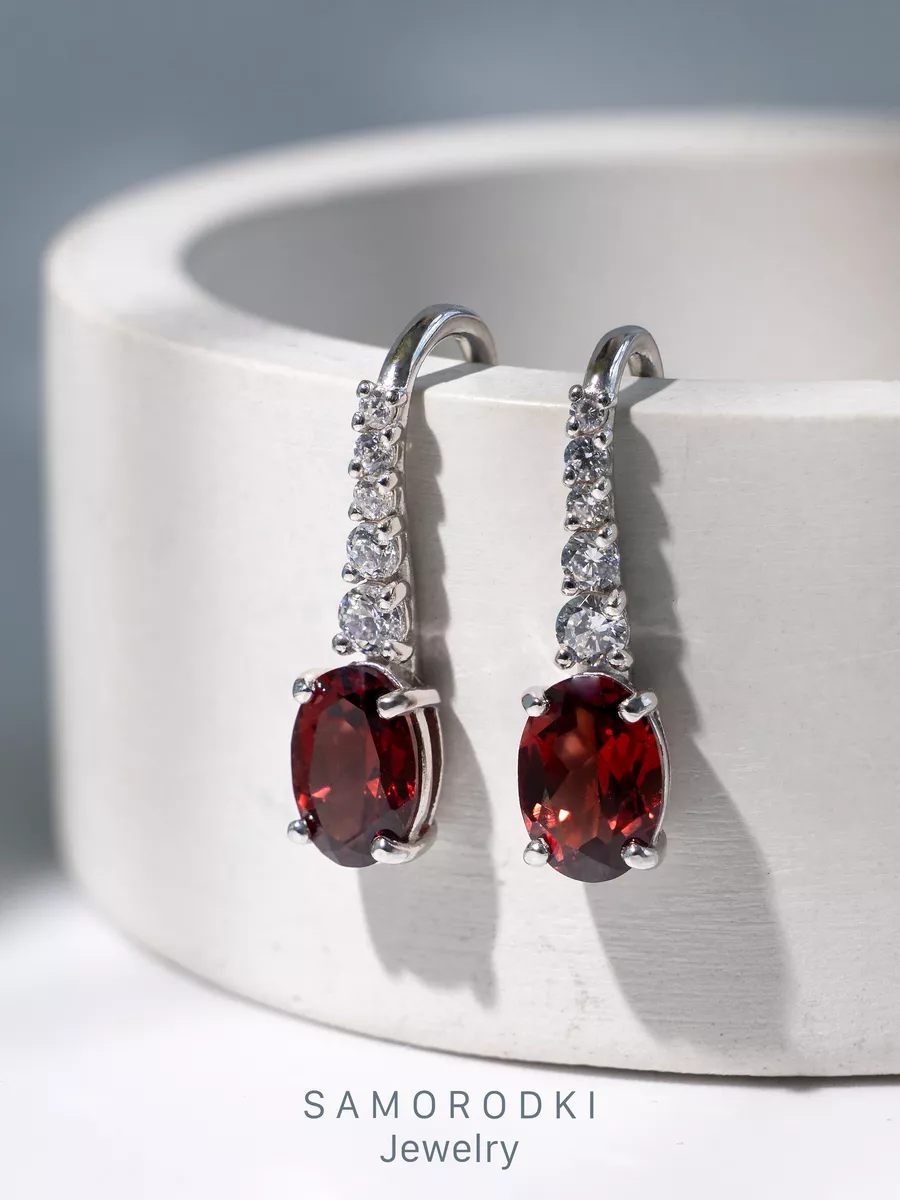 

Серьги из серебра SamoroDki Jewelry Серьги2-04-289-Серьги2-04-289-03р, гранат, Серьги2-04-289-Серьги2-04-289-03р