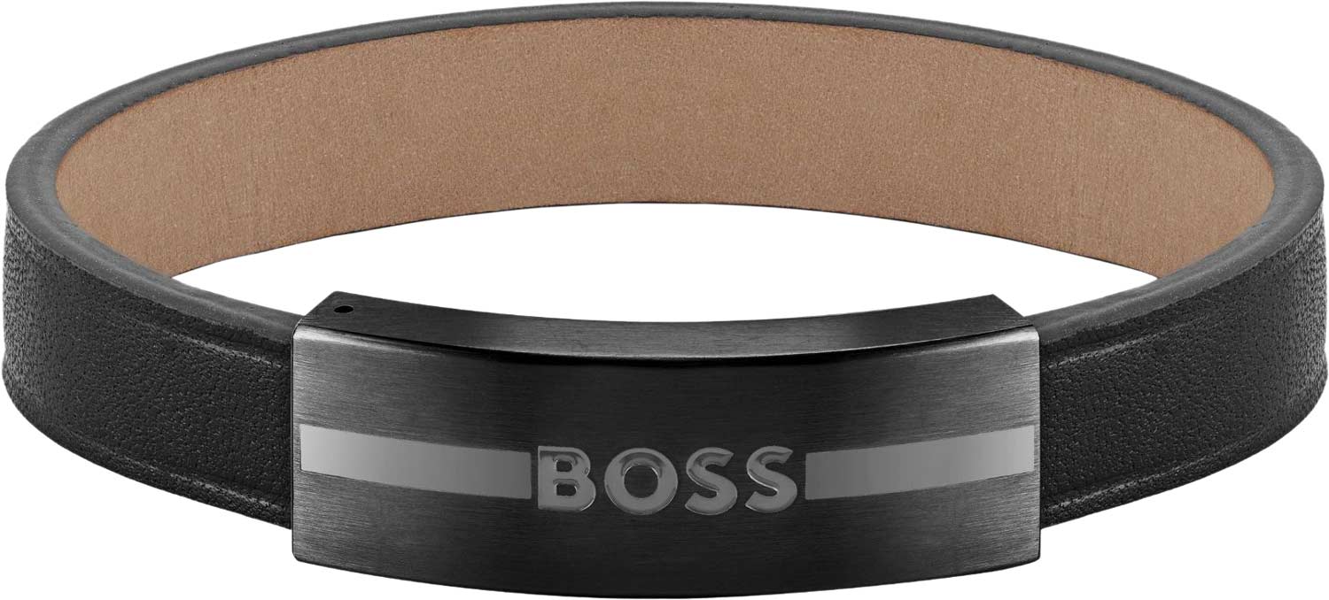 Браслет из кожи/стали р. 19 HUGO BOSS 1580490M