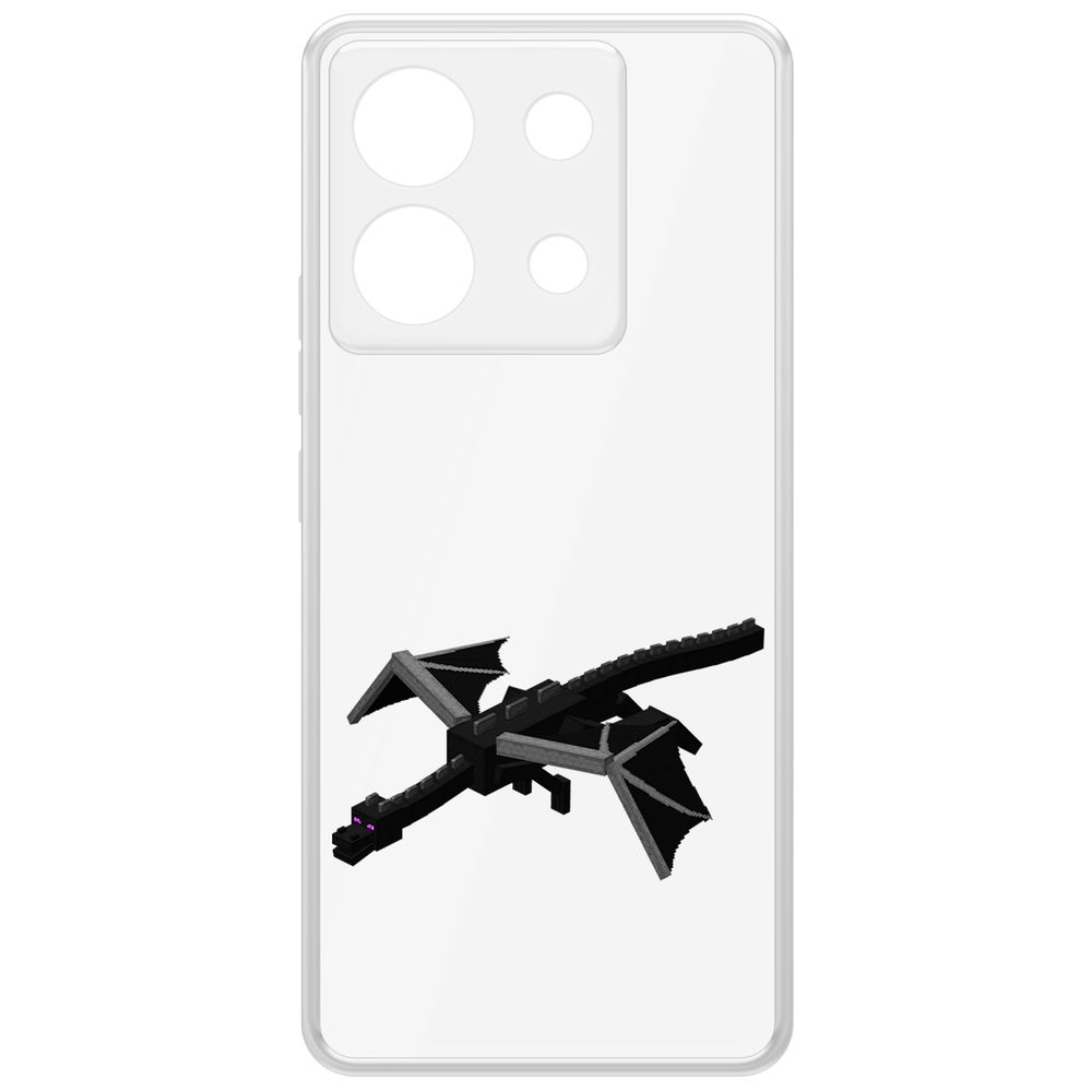 

Чехол-накладка Krutoff Clear Case Minecraft-Дракон Края для Xiaomi Redmi Note 13 Pro 5G, Прозрачный