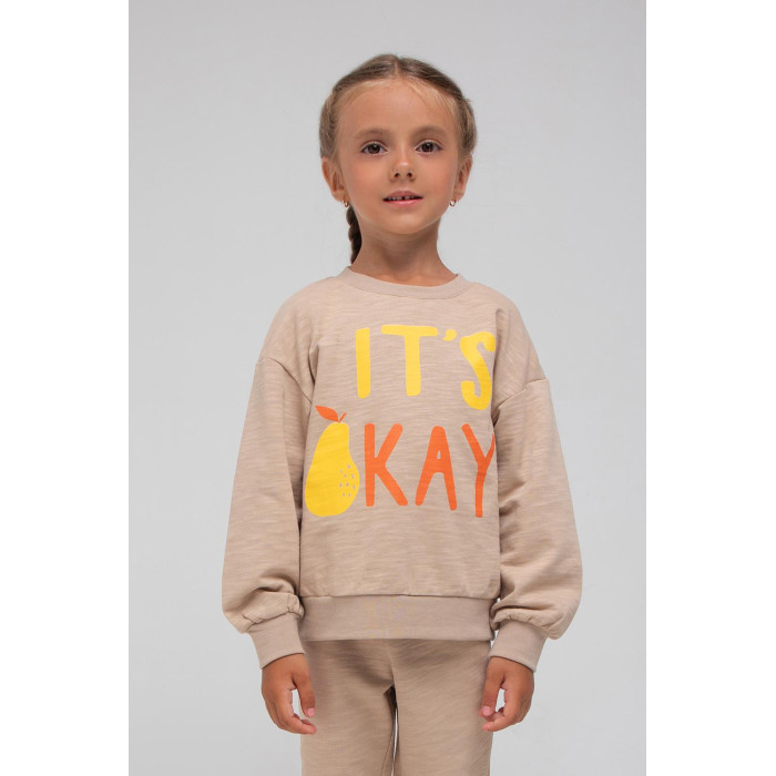 

Свитшот детский CROCKID К 301727 бежевый 110, К 301727