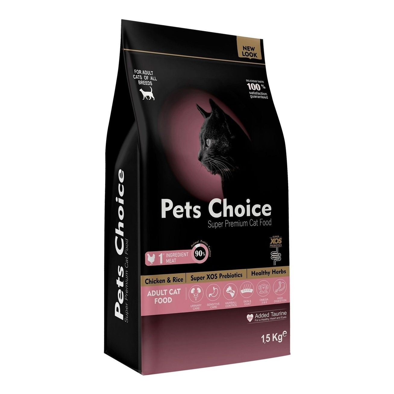 Сухой корм Pets Choice с курицей для взрослых кошек 1,5 кг