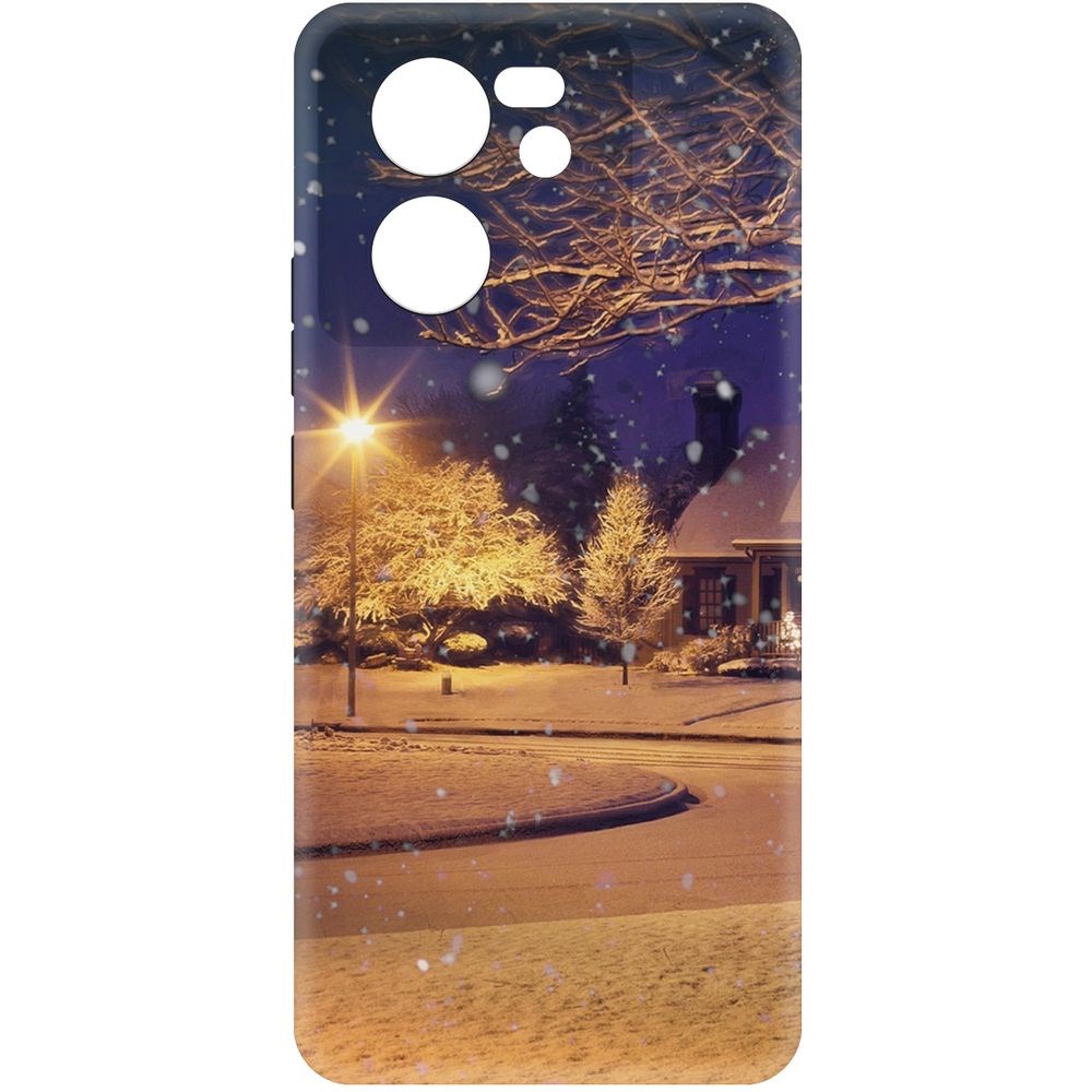 

Чехол-накладка Krutoff Soft Case Зимняя сказка для Xiaomi 13T Pro черный