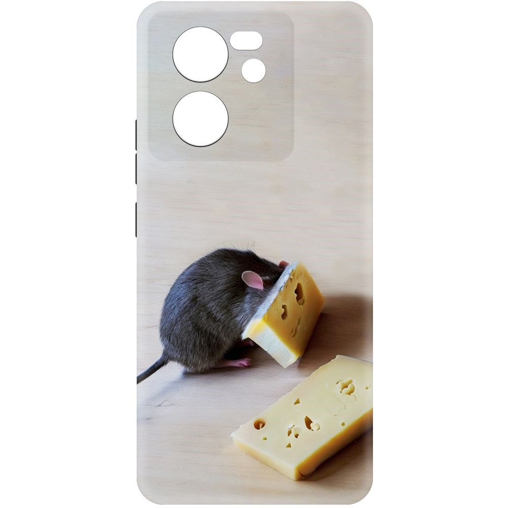 

Чехол-накладка Krutoff Soft Case Мышь и сыр для Xiaomi 13T Pro черный