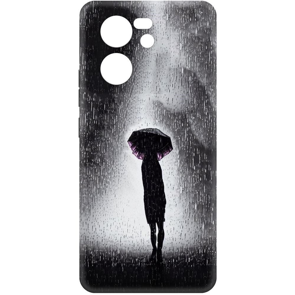 

Чехол-накладка Krutoff Soft Case Ночная крипота для Xiaomi 13T Pro черный