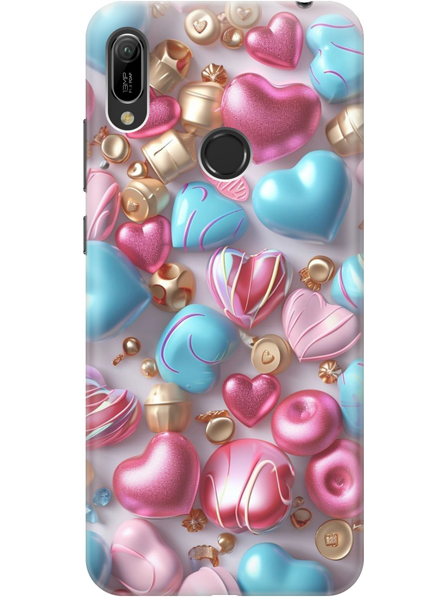 

Чехол на Honor 8A / 8A Pro / Huawei Y6 (2019) / Y6 Prime (2019) 789029, Прозрачный;голубой;розовый, 720668391