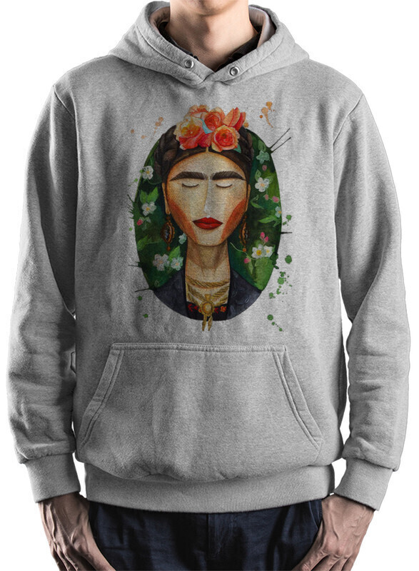 

Худи мужское Dream Shirts Фрида Кало серое 50 RU, Фрида Кало