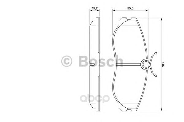 

Тормозные колодки Bosch передние 986424204