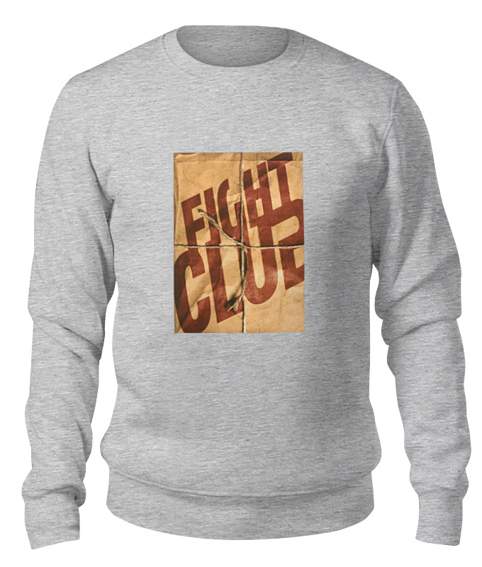

Свитшот унисекс Printio Fight club / бойцовский клуб серый S, Fight club / бойцовский клуб