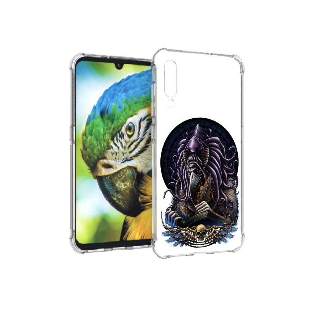 

Чехол MyPads Tocco для Xiaomi Mi 9 умный ворон (PT126035.255.650), Прозрачный, Tocco