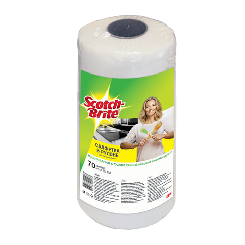 Салфетки Scotch-Brite GPW-ROL универсальные вискоза в рулоне 24 х 25 см 70 шт.