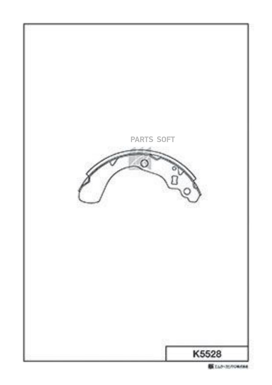 K5528_колодки Барабанные Honda Logo Ga3 1.3i 99-02 Kashiyama арт. K5528