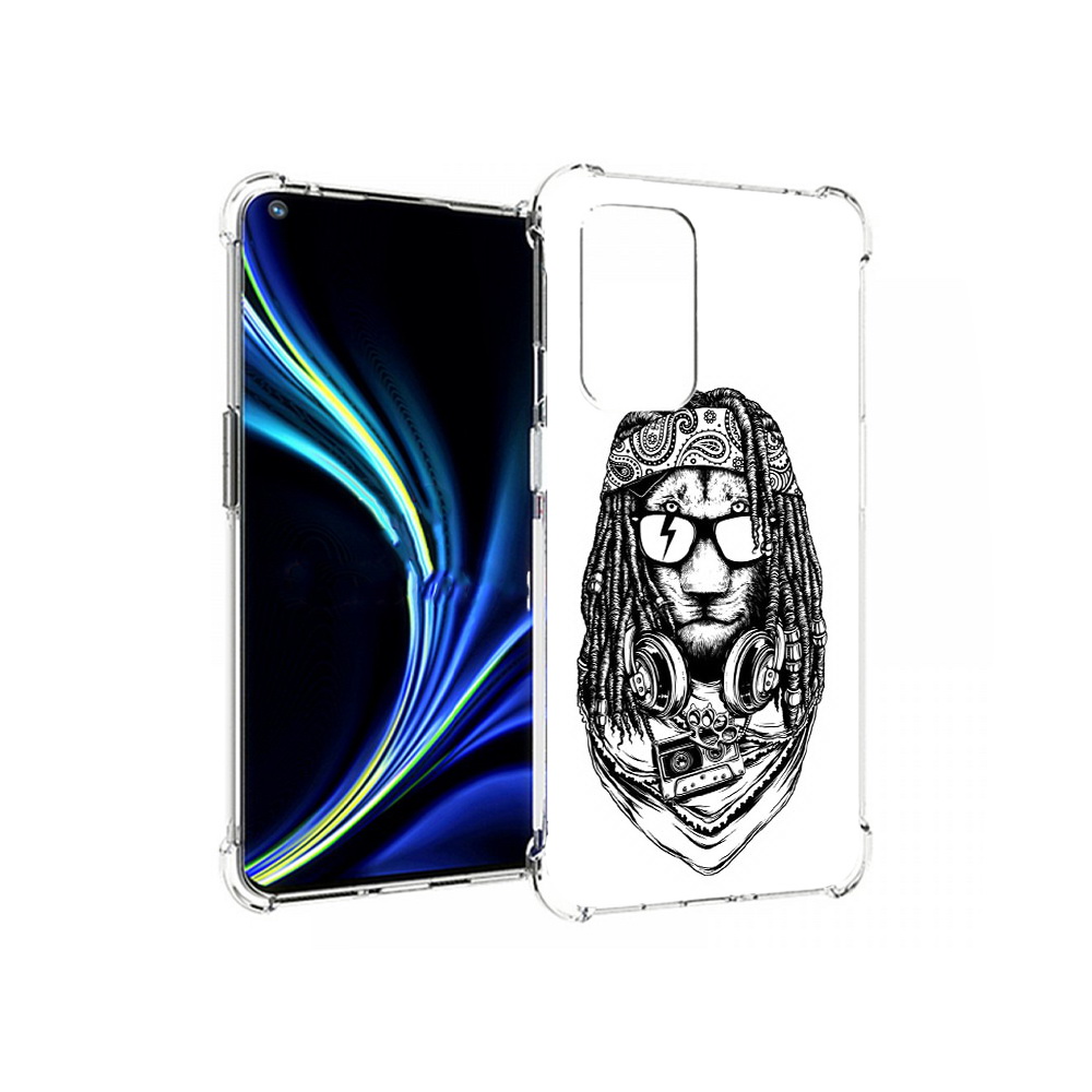 

Чехол MyPads Tocco для OnePlus 9 дреды льва (PT159409.128.338), Прозрачный, Tocco