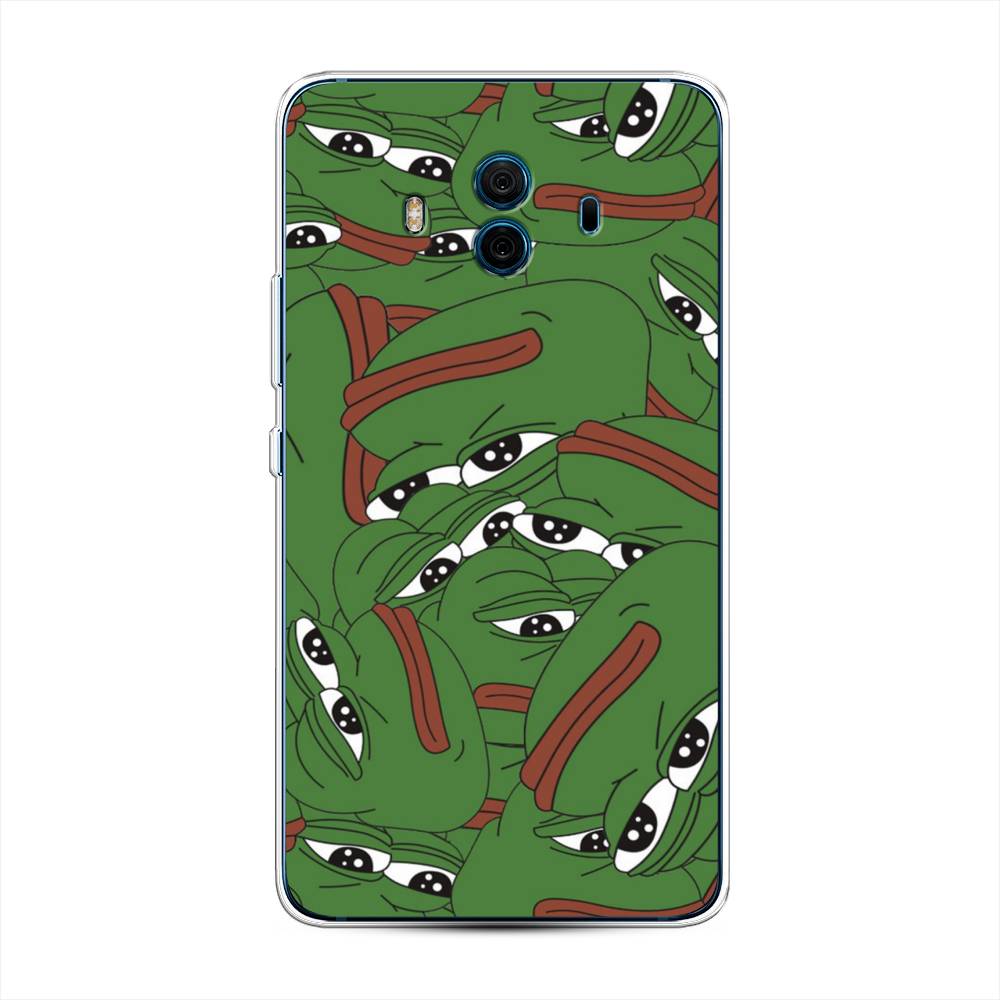 

Чехол Awog на Huawei Mate 10 "Печальный frog", Разноцветный, 63350-9