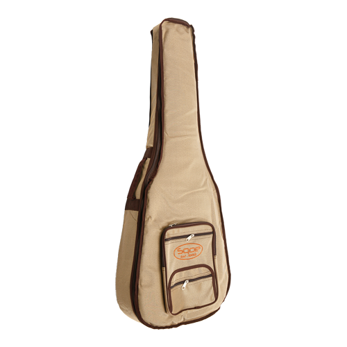 Чехол для акустической гитарыSQOE Qb-mb-20mm 41 бежевый 41'' с утеплителем 20мм