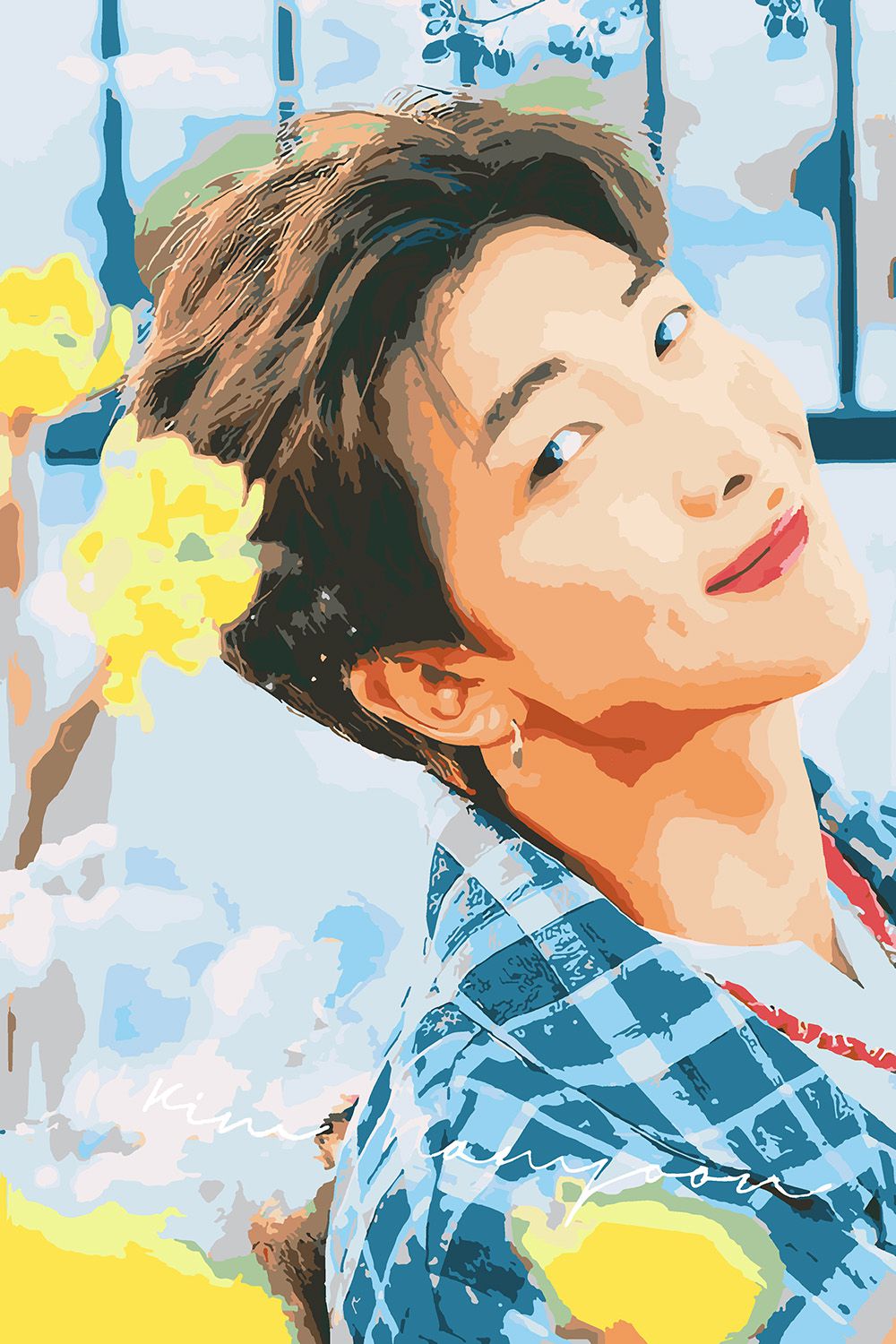 

Картина по номерам Красиво Красим BTS Kim Namjoon, 100 х 150 см, BTS Kim Namjoon