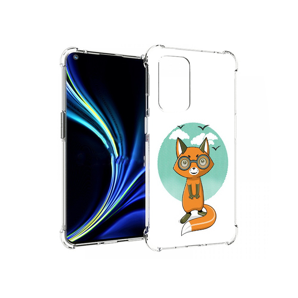

Чехол MyPads Tocco для OnePlus 9 задумчивая лиса (PT159409.128.348), Прозрачный, Tocco