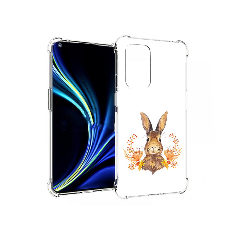 

Чехол MyPads Tocco для OnePlus 9 зайка в цветах (PT159409.128.349), Прозрачный, Tocco