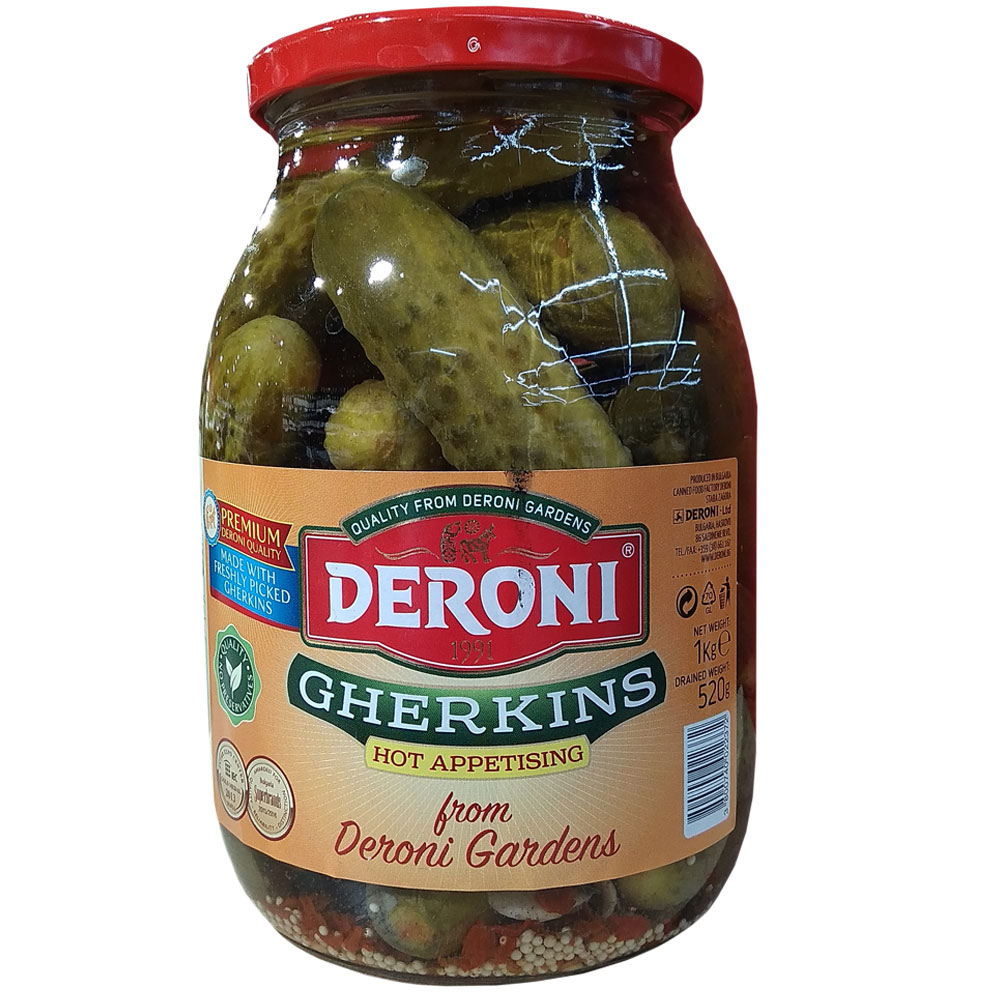 

Огурчики Deroni маринованные пикантные 1 кг