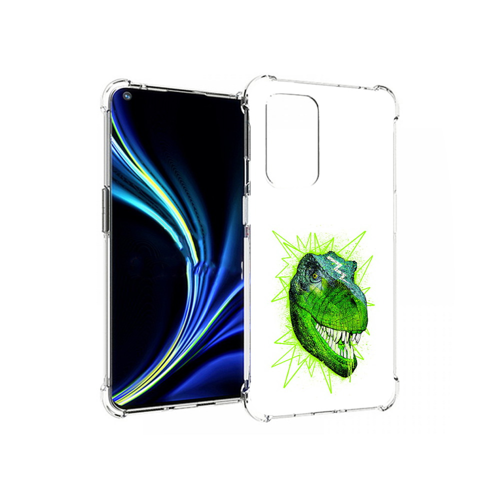 

Чехол MyPads Tocco для OnePlus 9 зеленый динозавр (PT159409.128.358), Прозрачный, Tocco