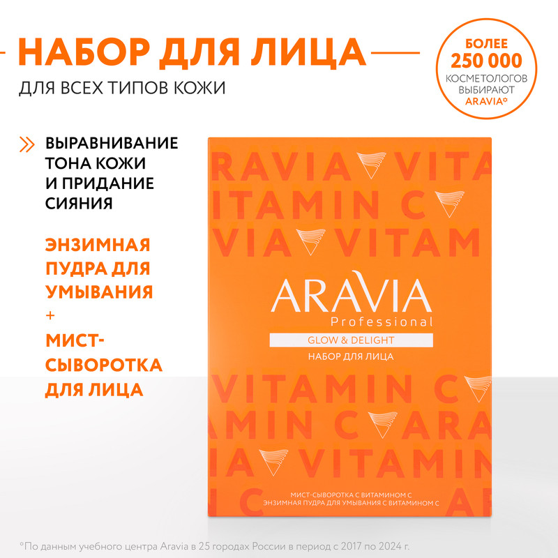 Набор для ухода за кожей лица ARAVIA Professional Glow & Delight