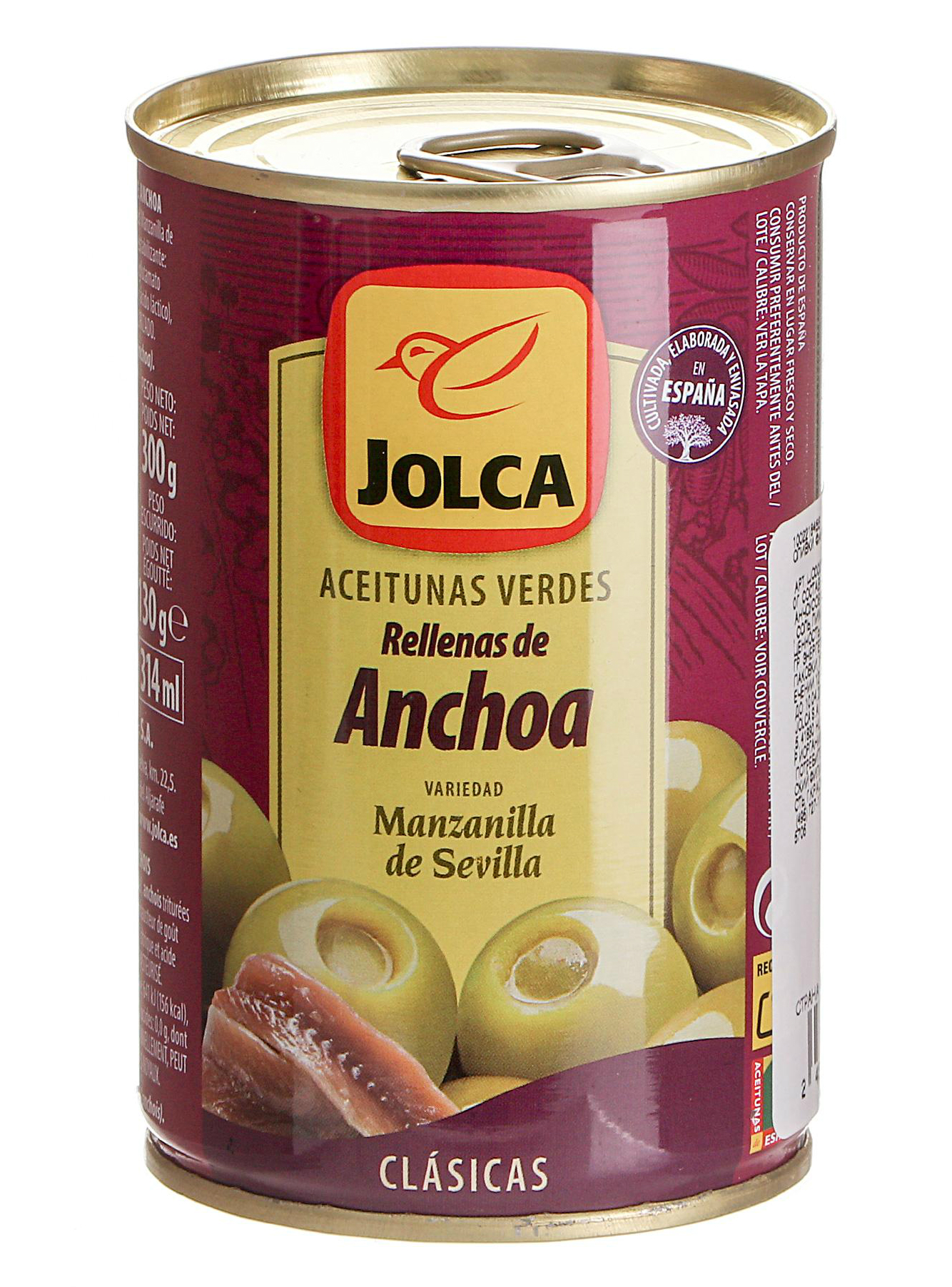 

Оливки Jolca зеленые фаршированные анчоусом 300 г
