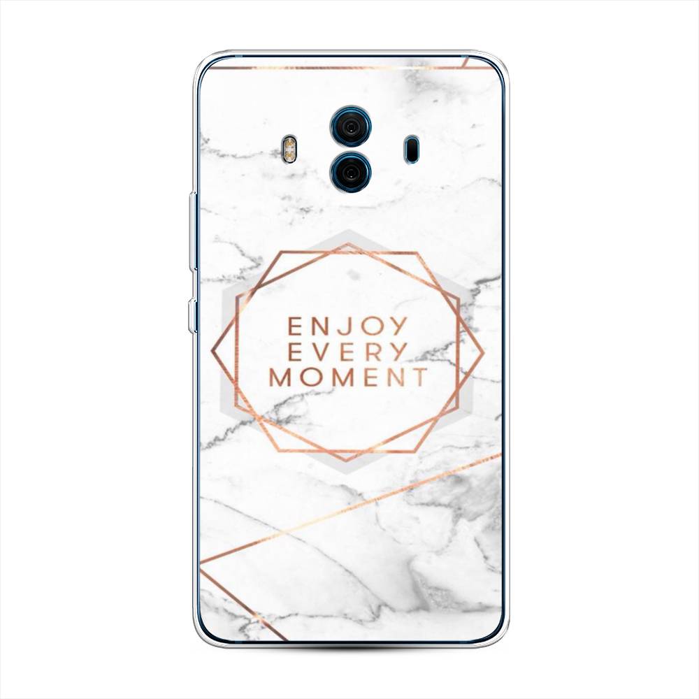 

Чехол Awog на Huawei Mate 10 "Enjoy every moment мрамор", Разноцветный, 63350-7