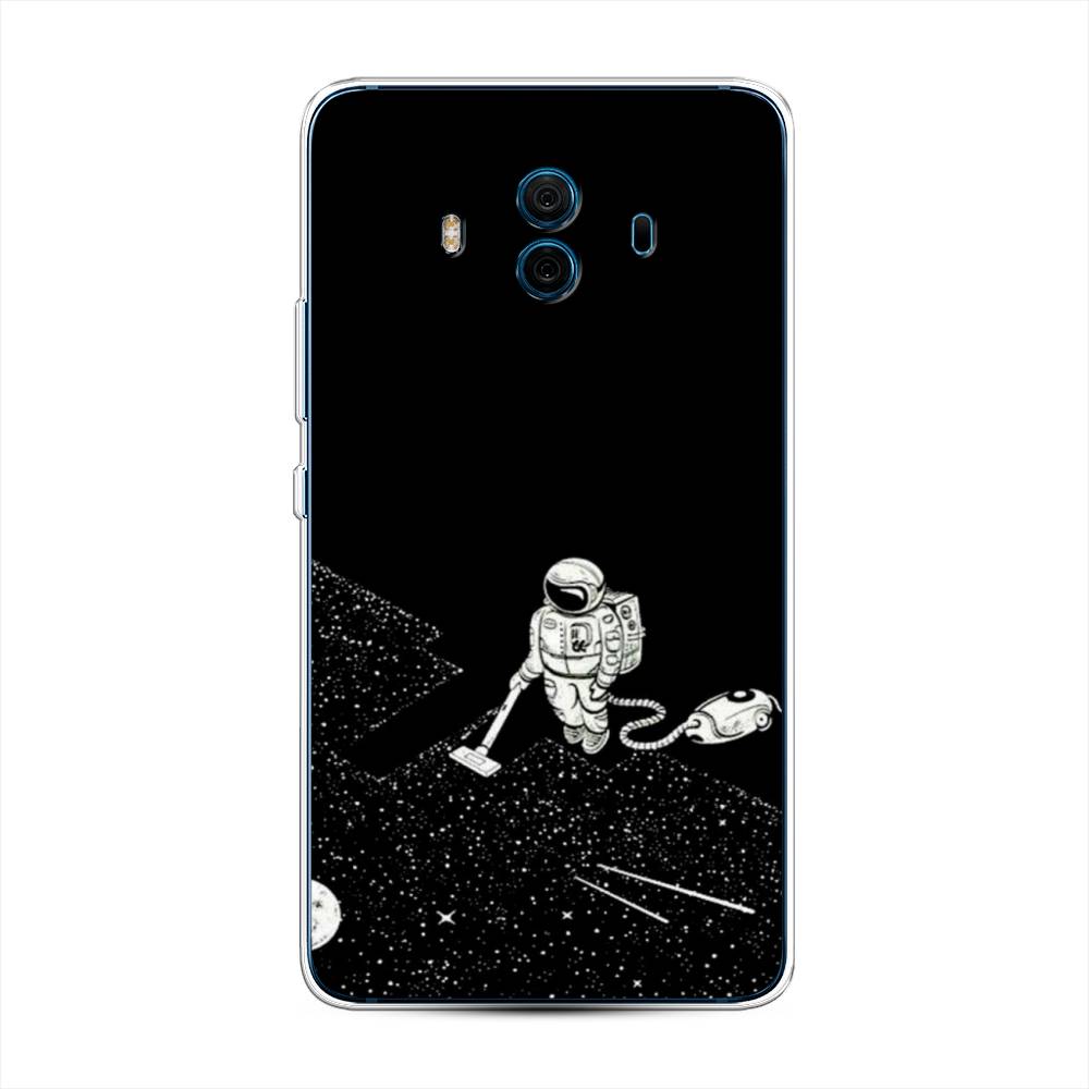 

Чехол Awog на Huawei Mate 10 "Космонавт с пылесосом", Разноцветный, 63350-4
