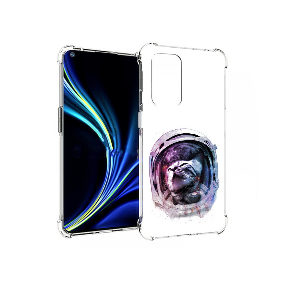 

Чехол MyPads Tocco для OnePlus 9 кот в шлеме (PT159409.128.396), Прозрачный, Tocco