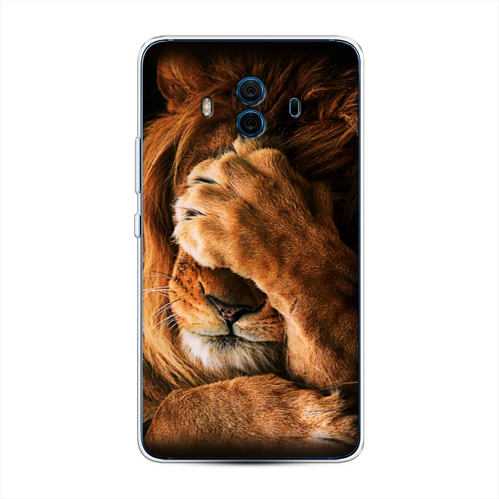 

Чехол Awog на Huawei Mate 10 "Львиный стыд", Разноцветный, 63350-1