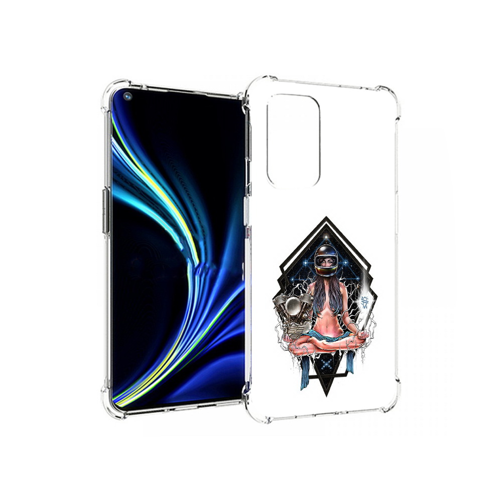 

Чехол MyPads Tocco для OnePlus 9 красивая девушка в шлеме (PT159409.128.406), Прозрачный, Tocco