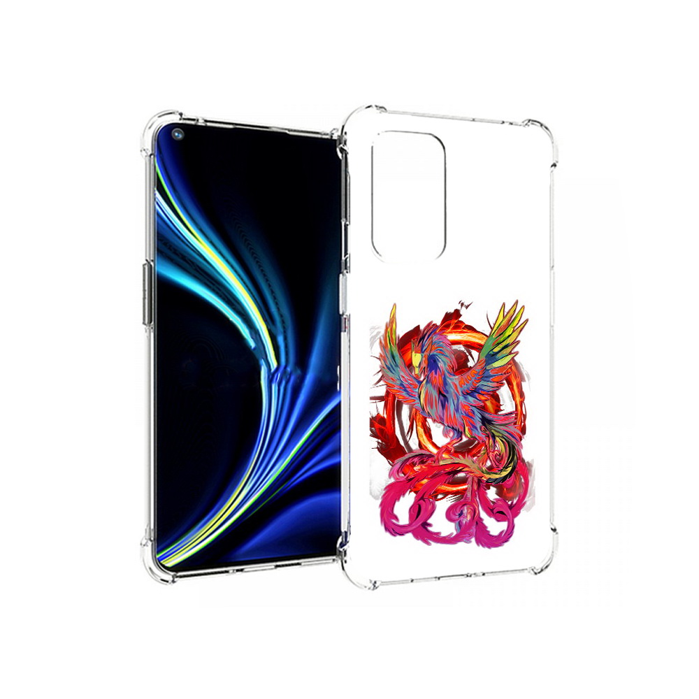 

Чехол MyPads Tocco для OnePlus 9 красочный феникс (PT159409.128.414), Прозрачный, Tocco