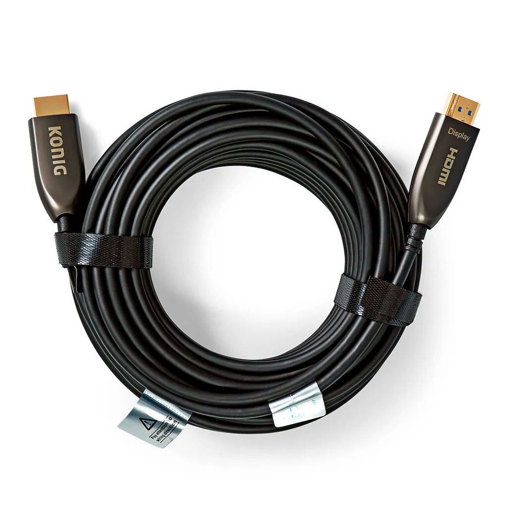 Кабель Konig HDMI - HDMI, 20м черный (KN345601BK200)