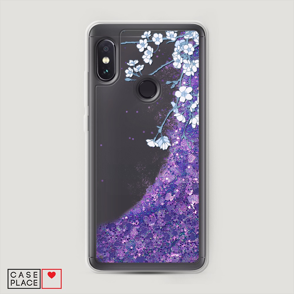

Жидкий чехол с блестками "Цветочная фантазия 3" на Xiaomi Redmi Note 5, 32792-1