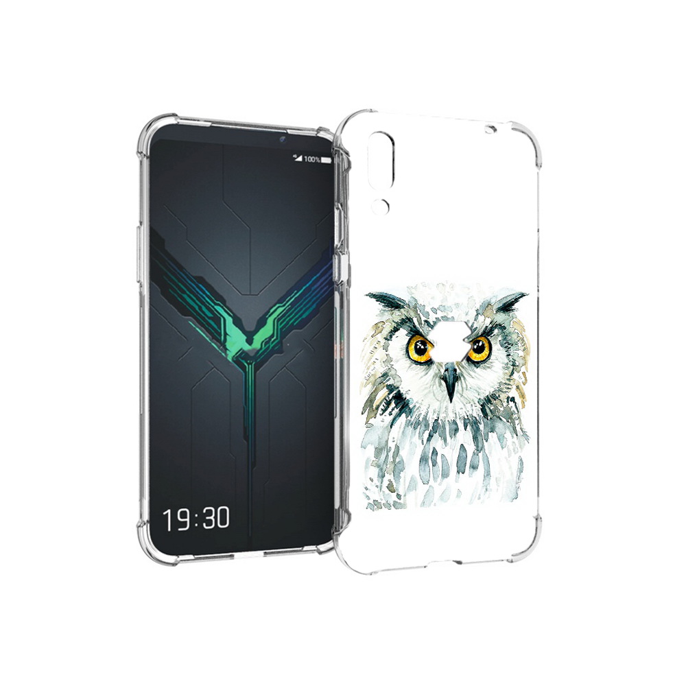 

Чехол MyPads Tocco для Xiaomi Black Shark 2 Серьезная сова (PT144492.263.156), Прозрачный, Tocco