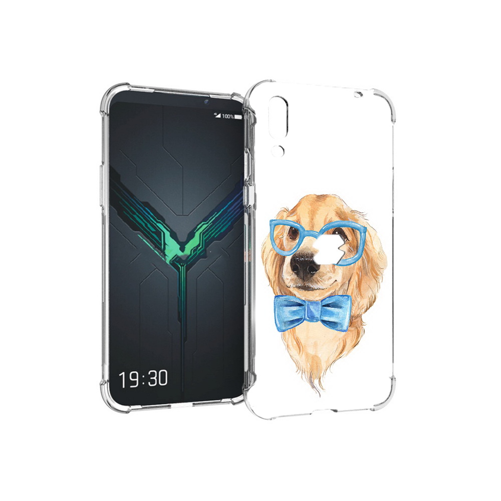 

Чехол MyPads Tocco для Xiaomi Black Shark 2 Собака интеллигент (PT144492.263.159), Прозрачный, Tocco