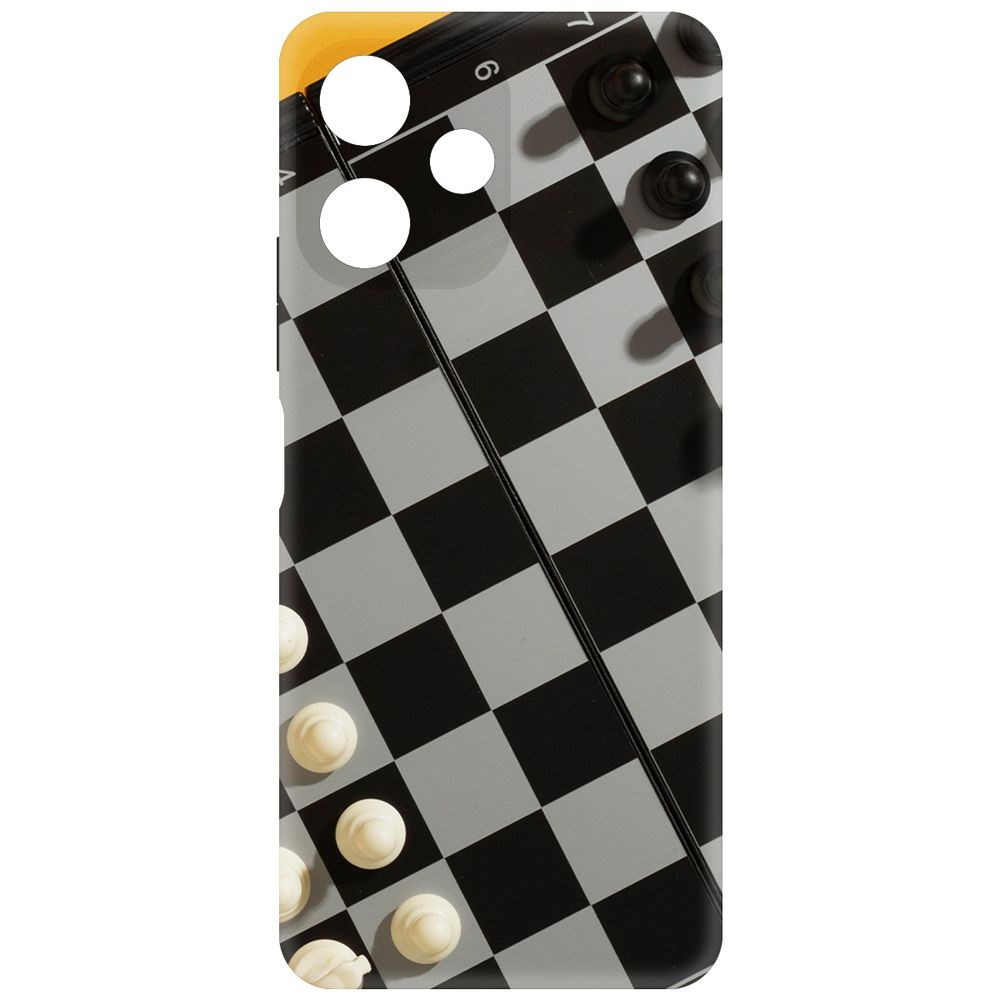 

Чехол-накладка Krutoff Soft Case Шахматы для Poco M6 Pro 5G черный