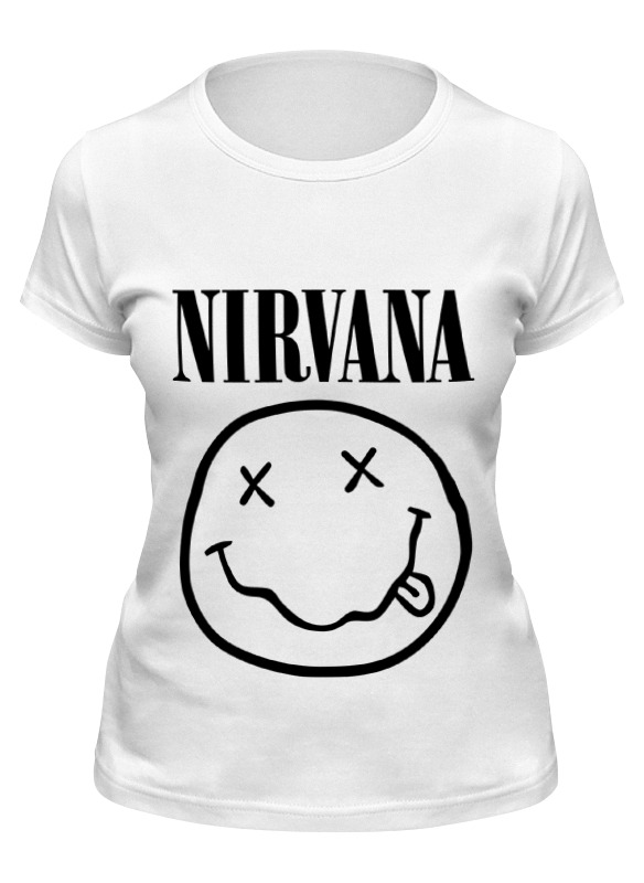 

Футболка женская Printio Nirvana (нирвана) белая M, Белый, Nirvana (нирвана)